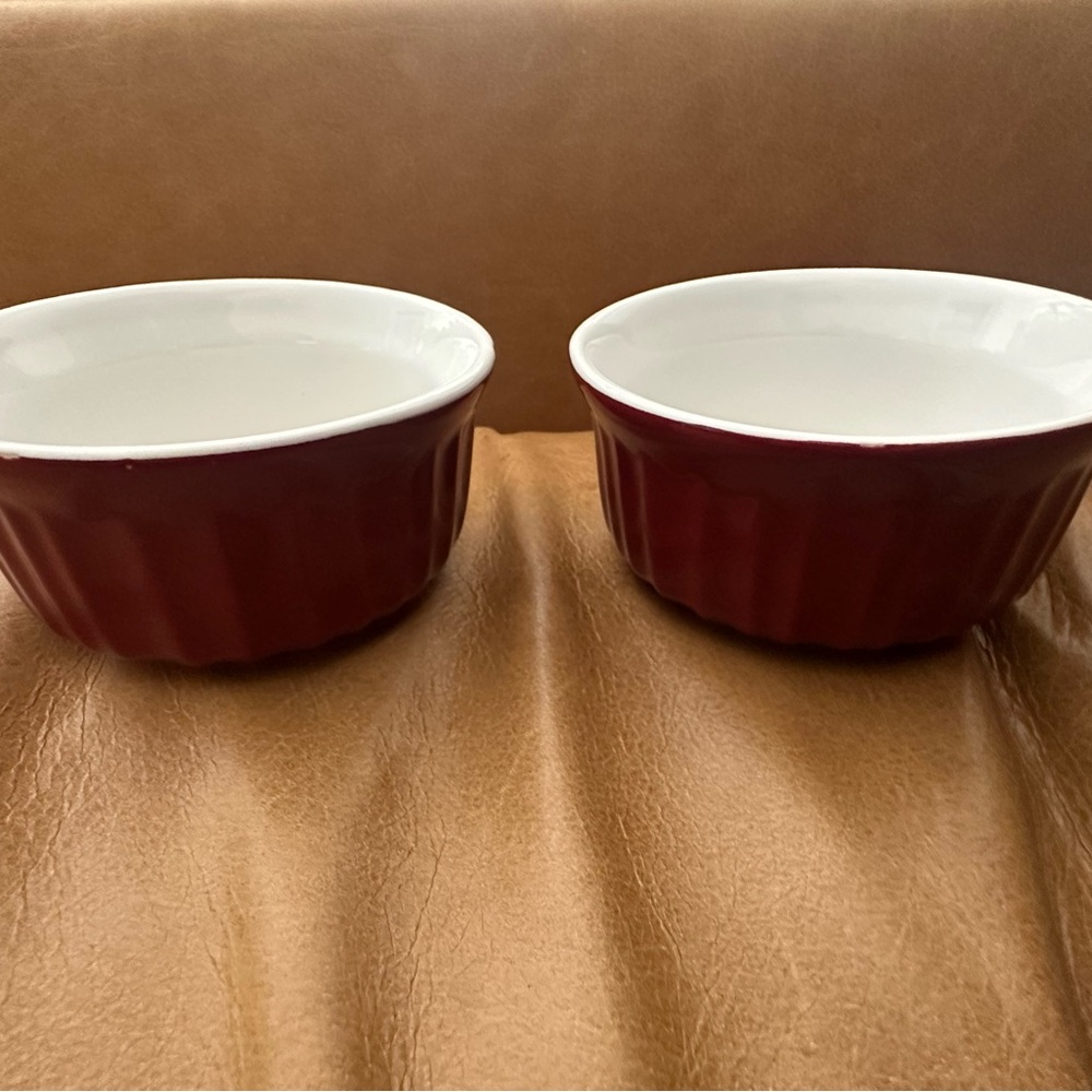Corningware Red and White Ramekins - Picture 5 of 6
